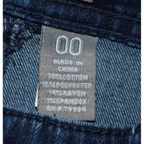 Chicos 00 Sz 2 So Slimming Zip Ankle Stretch Denim Blue Jeans 5-Pocket Straight - Picture 4 of 16